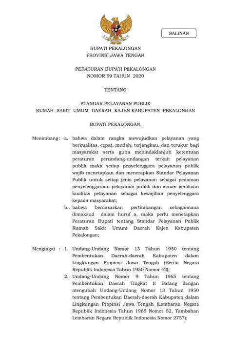 Pdf Salinan Provinsi Jawa Tengah Tentang Publik