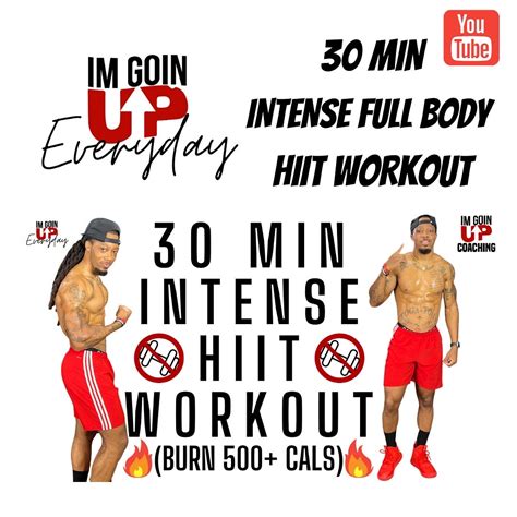 30 Min Intense Full Body Hiit Workout [burn 500 Cals] No Equipment ☝🏾