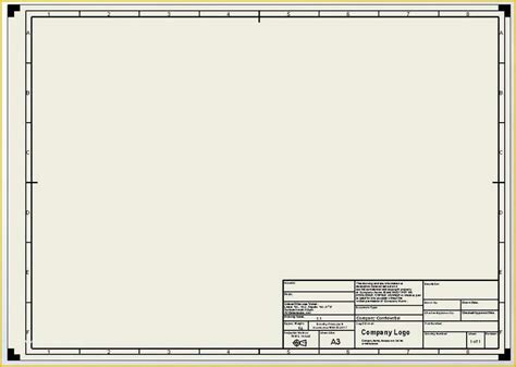 Autocad Drawing Template