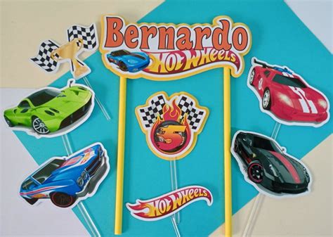 Topo De Bolo Cake Topper Hot Wheels Elo7 Produtos Especiais