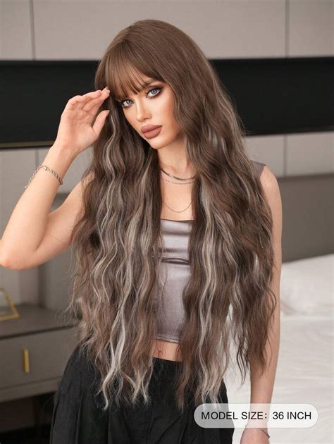 7JHH WIGS Perucas Castanhas Para Mulheres Peruca Extra Longa E