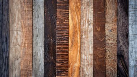 Various Wood Textures Displayed In Vertical Panels Showing A Range Of