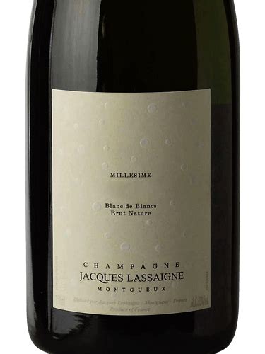 Jacques Lassaigne Millesime Blanc De Blancs Brut Nature Champagne