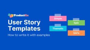 User Story Template How To Write It With Examples ProductGo Agile