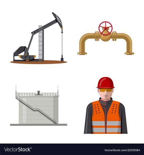 Design Of Oil And Gas Icon Set Royalty Free Vector Image