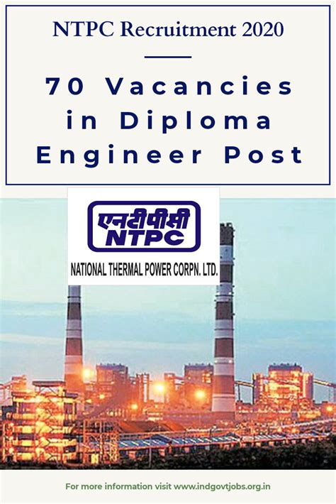 NTPC Online Apply 70 Vacancies In Diploma Engineer Posts Ind Govt