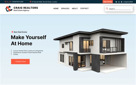 Real Estate Agency Website Figma