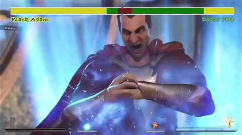 Black Adam Vs Doctor Fatewith Healthbars Bbfam55 Youtube