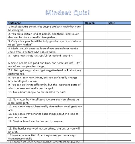 Growth Mindset Questions For Adults
