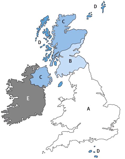 UK Mail delivery zones and UK Postcode map