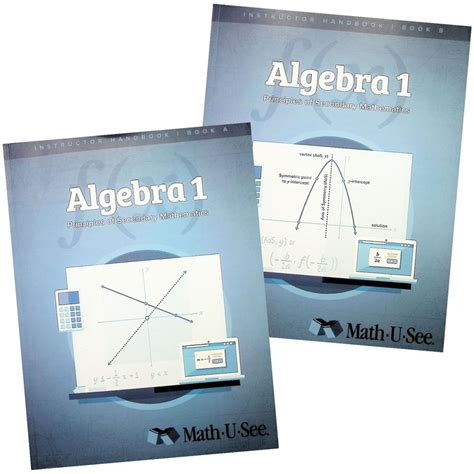 Math U See Algebra 1 Principles Of Secondary Mathematics Instructor