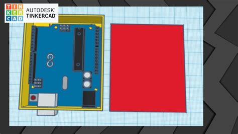 How To Make A D Design For Enclosure For Arduino Uno Tinkercad Youtube