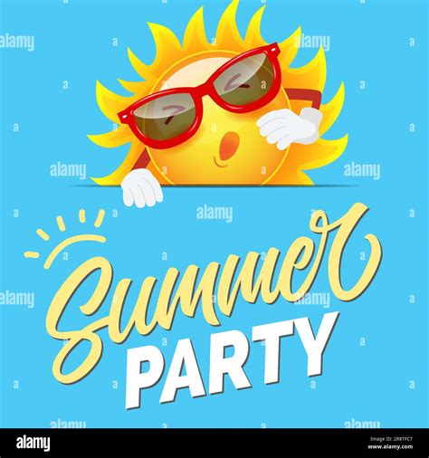 Summer Party Colorful Invitation Design Stock Vector Image And Art Alamy