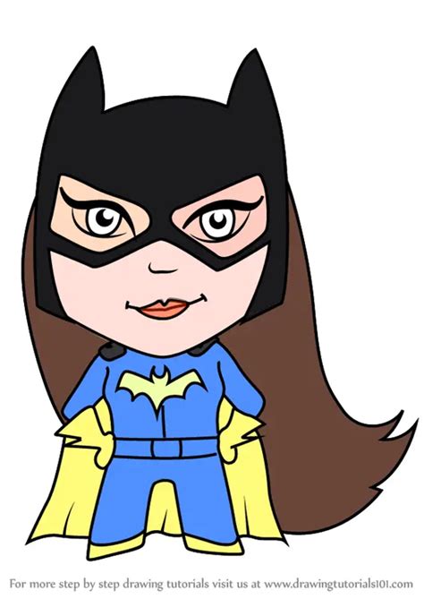 Learn How To Draw Kawaii Batgirl Kawaii Characters Step By Step