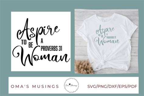 Proverbs 31 Woman Svg Christian Svg Graphic By Omas Musings