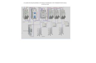 Esquemas eléctricos esquema radiadores con reloj contactor mas termostatos