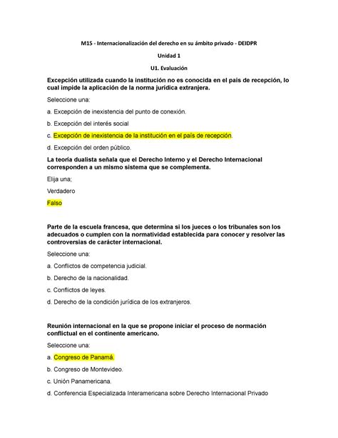 U Evaluaci N M Evaluacion Del Modulo Unidad M