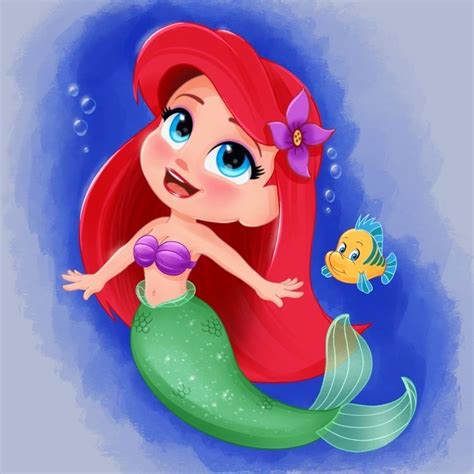 La Sirenita Ariel Pinturas Disney Arte De Princesa Disney Arte De