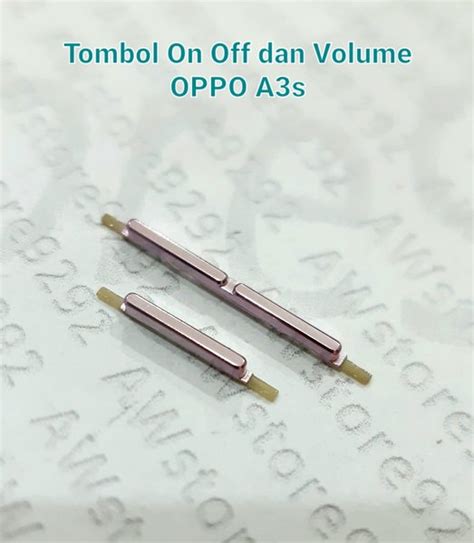 Jual Tombol Power On Off Dan Volume Luar Oppo A S A S A S Di Lapak