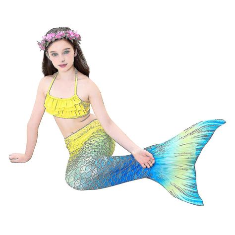 Swimsuit Mermaid Swimwear Girls Bikini Mermaid Tail Fruugo NZ