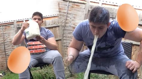 3l Milk Challenge Vomit Alert Youtube