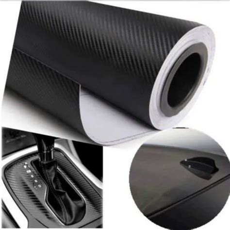 D Black Carbon Fiber Vinyl Car Wrap Sheet Roll Film Sticker Decal At