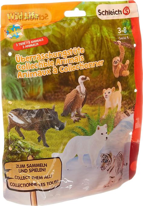 Schleich Wild Life 3 Piece Surprise Toy For Kids With Assorted Wild