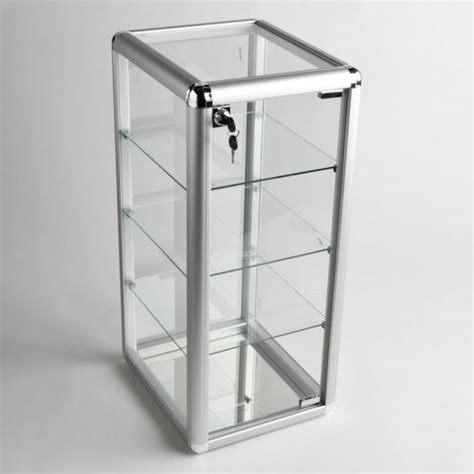 Glass Display Case With 3 Shelves Aandb Store Fixtures