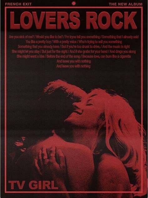 "Lovers Rock, TV Girl (Cover Album)" Poster for Sale by RansUSA | Redbubble