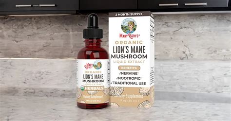 Maryruth S Lions Mane Mushroom Supplement Cognitive Support