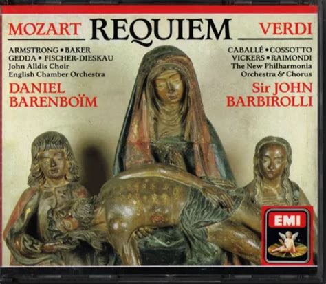 Cd Duplo Mozart Verdi Requiem Barenboim John Barbirolli