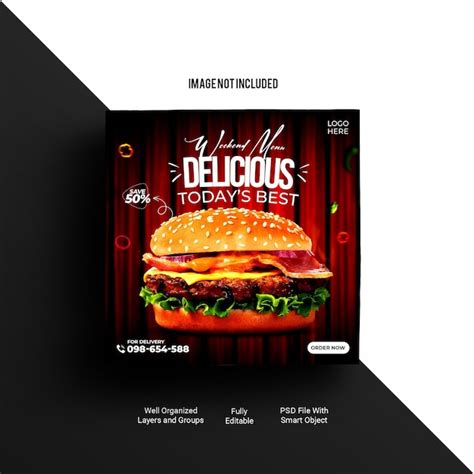 Premium PSD Free Psd Food Social Media Promotion And Instagram Banner