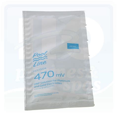 Solution tampon ORP 475 mv de 20 ml pour l étalonnage d une sonde Redox