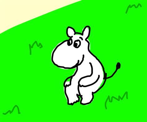 Moomin Sitting On The Grass Drawception