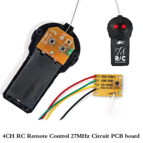 New 27MHz Circuit 2CH RC Remote Control PCB Transmitter Receiver Board