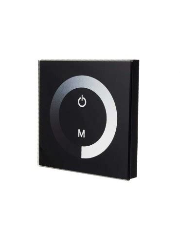 Controlador Pared Dimmer Negro T Ctil Monocolor