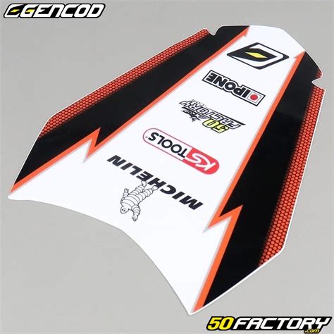 Kit déco gencod aprilia sx et rx depuis 2018 orange pièce moto 50