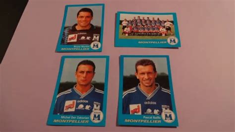 4 IMAGES FOOT 96 ORIGINALES équipe de MONTPELLIER LOT 1 dont DER