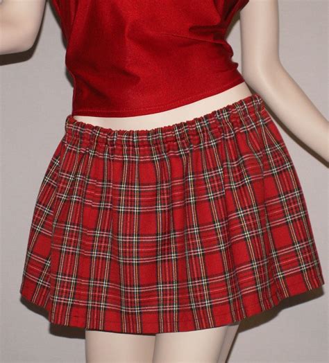 Red Plaid Schoolgirl 15 Inch Mini Skirt Plus By Dontchajustluvit