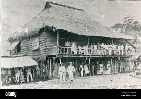 Biak-na-Bato (Philippines), June 1898. Aguinaldo's headquarters in Biak-na-Bato, where the pact ...