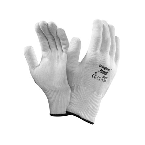 Gants blancs en coton naturel et élastiques