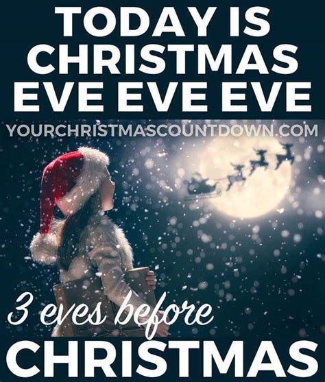 A Poster With The Words Eyes Before Christmas And Santa Hat On Top Of It