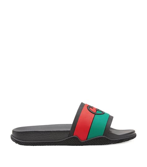 Mens Gucci Black Interlocking G Slides Harrods Us