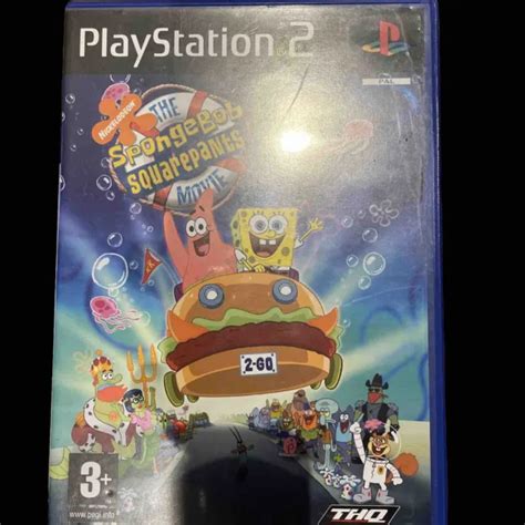 NICKELODEON THE SPONGEBOB SquarePants Movie PS2 Playstation 2 PAL Video