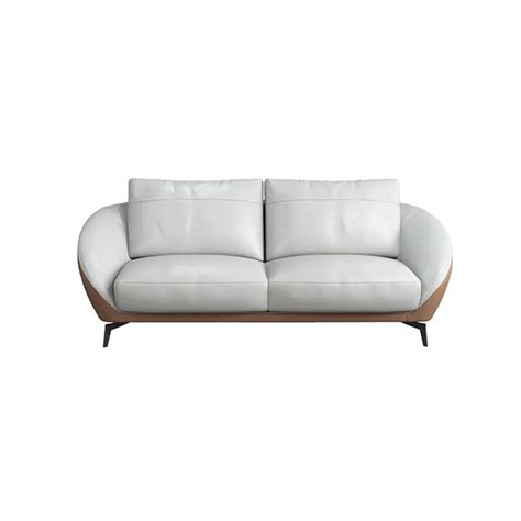 79 White Leath Aire Sofa Upholstered Sofa 3 Seater Sofa Luxury Sofa