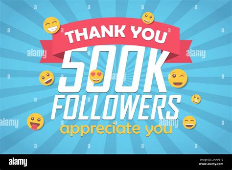 Thank You K Followers Stock Vector Images Alamy