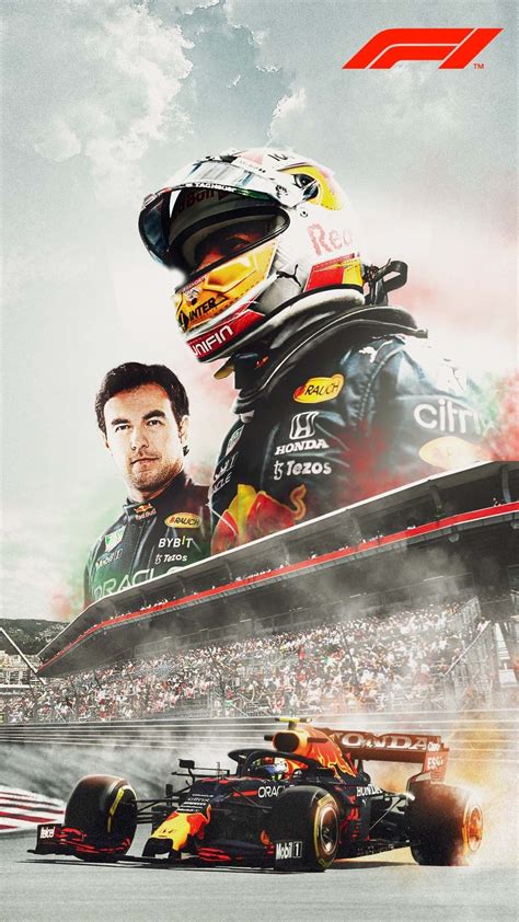 Poster hecho en photoshop para checo perez campeón del grand prix de