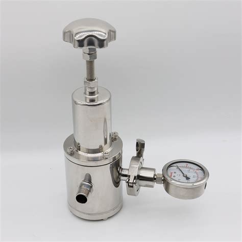 Sanitary Stainless Steel Npt Threaded Air Pressure Reducing Valve With