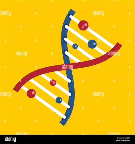 Dna Icon Flat Illustration Of Dna Vector Icon For Web Design Stock Vector Image And Art Alamy