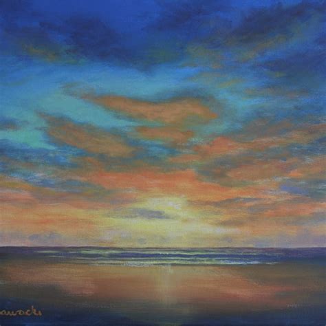 Beach Sunset Painting - Etsy